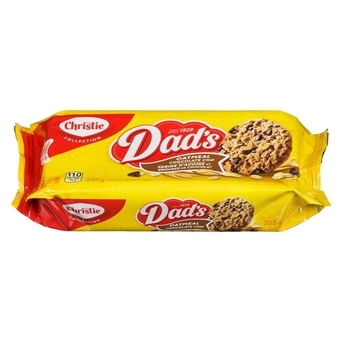 Christie - Dad's Oatmeal Cookies - Chocolate Chip 305g, 1 Each