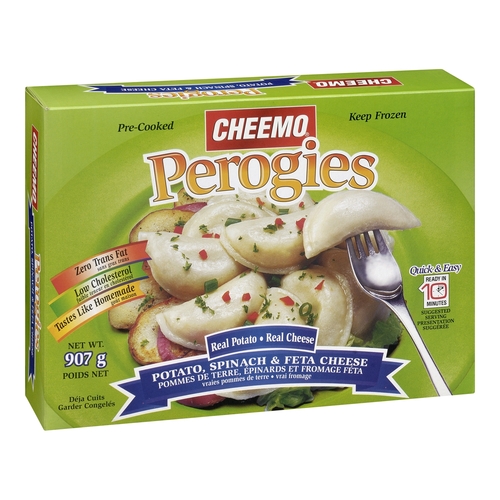 Cheemo Perogies - Spinach & Feta Cheese 907g, 1 Each