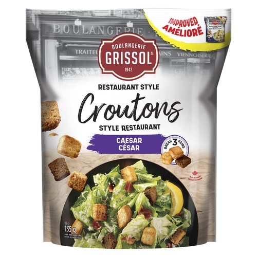 Boulangerie Grissol - Restaurant Style Croutons - Caesar 135g, 1 Each