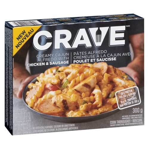 Crave - Creamy Cajun Alfredo with Chicken & Sausage 300g, 1 Each