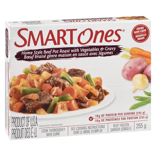 Smart Ones - Home Style Beef Pot Roast with Vegetables & Gravy 255g, 1 Each