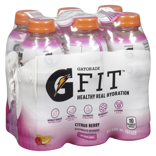 Gatorade - G Fit Electrolyte Beverage - Citrus Berry 6/500ml, 1 Each