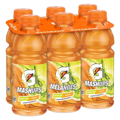 Gatorade - Mashups Sports Drink - Lemon-Lime Orange 6/591ml