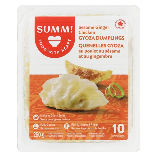 Summ! - Gyoza Dumplings - Sesame Ginger Chicken 10's 250g, 1 Each