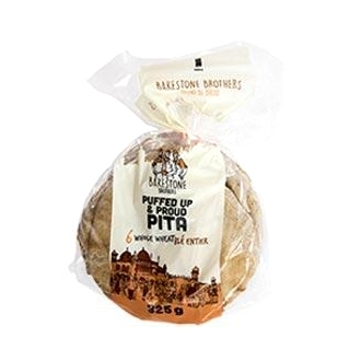 Bakestone Brothers - Puffed Up & Proud Pita - Whole Wheat 6s, 1 Each