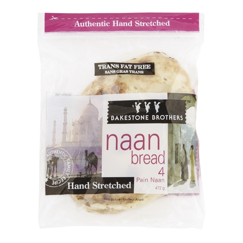 Bakestone Brothers - Naan Bread 4s, 1 Each