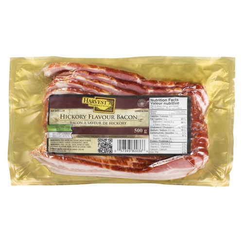 Harvest - Hickory Bacon 500g, 1 Each