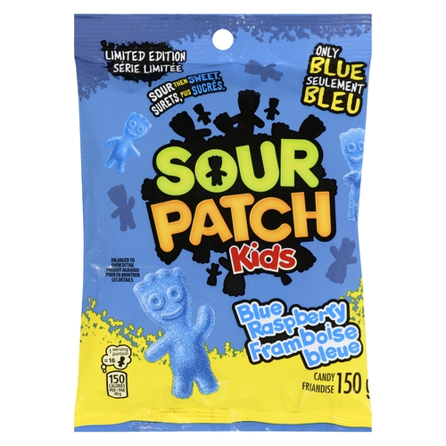 Sour Patch Kids Candy - Blue Raspberry 150g, 1 Each