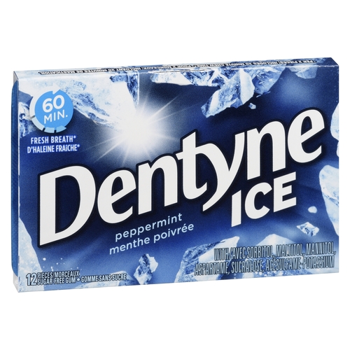 Dentyne Ice Sugar-Free Gum - Peppermint 12s