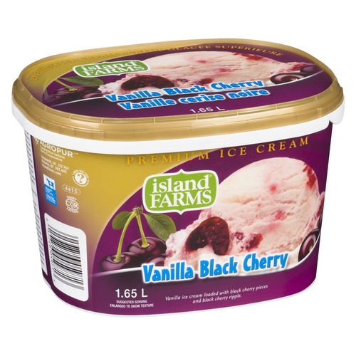 Island Farms - Premium Ice Cream - Vanilla Black Cherry 1.65l, 1 Each