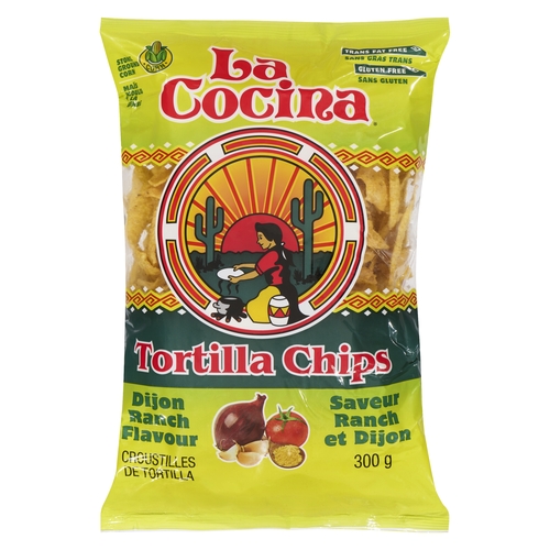 La Cocina Tortilla Chips - Dijon Ranch Flavour 300g, 1 Each