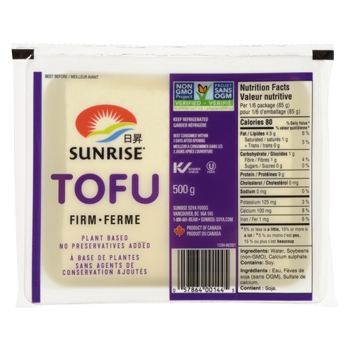 Sunrise - Tofu - Firm 500g, 1 Each