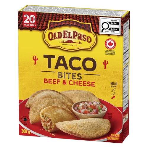 Old El Paso Taco Bites - Beef & Cheese 368g, 1 Each