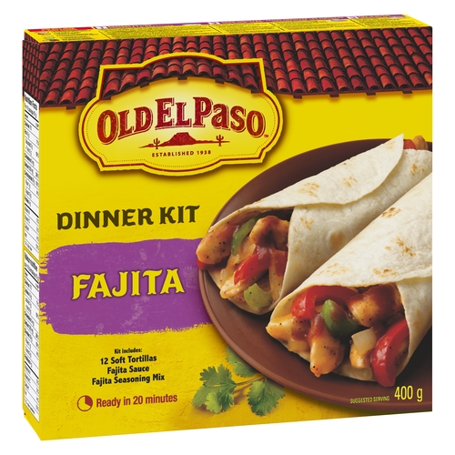 Old El Paso Dinner Kit - Fajitas 400g, 1 Each