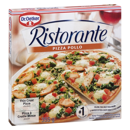 Dr Oetker - Ristorante Thin Crust Pizza - Chicken 355g, 1 Each