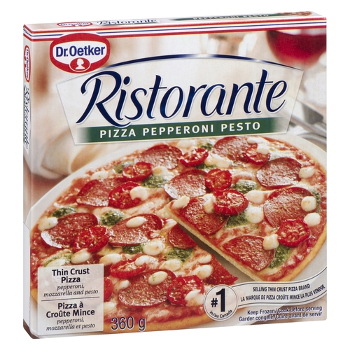 Dr Oetker - Ristorante Thin Crust Pizza - Pepperoni Pesto 360g, 1 Each