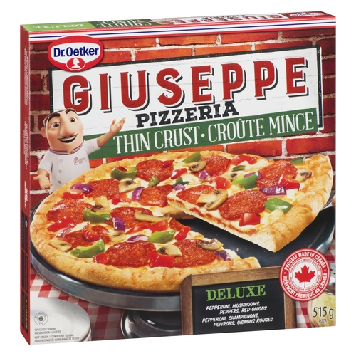 Dr Oetker - Giuseppe Pizzeria Thin Crust Pizza - Deluxe 515g, 1 Each