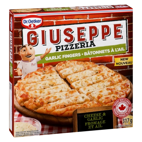 Dr Oetker - Giuseppe Pizzeria Garlic Fingers - Cheese & Garlic 317g, 1 Each