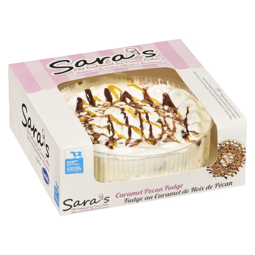 Sara's - Old Fashioned Ice Cream Cakes - Caramel Pecan Fudge 1.4l, 1 Each