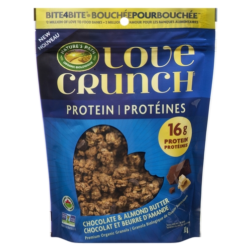 Nature's Path - Organic Love Crunch Premium Granola - Protein Chocolate & Almond Butter 312g