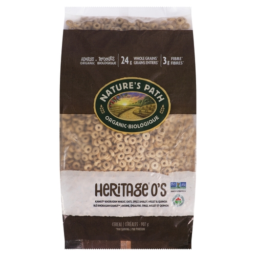 Nature's Path - Organic Cereal - Heritage O's 907g, 1 Each