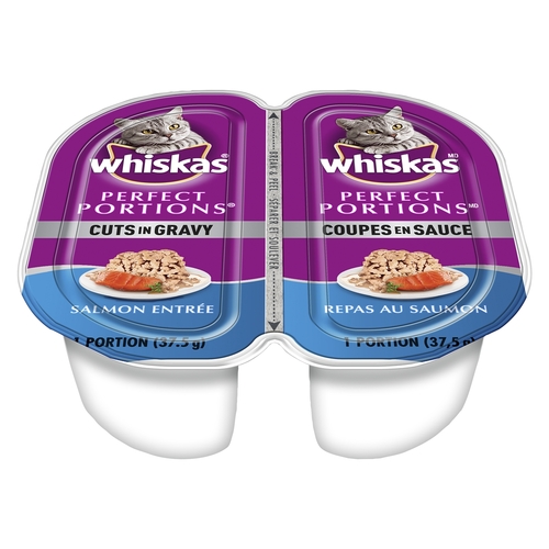 Whiskas - Perfect Portions Cuts in Gravy Salmon Entrée 2/37.5g