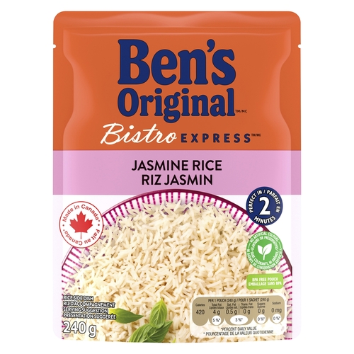 Ben's Original - Bistro Express Rice Side Dish - Jasmine Rice 240g, 1 Each