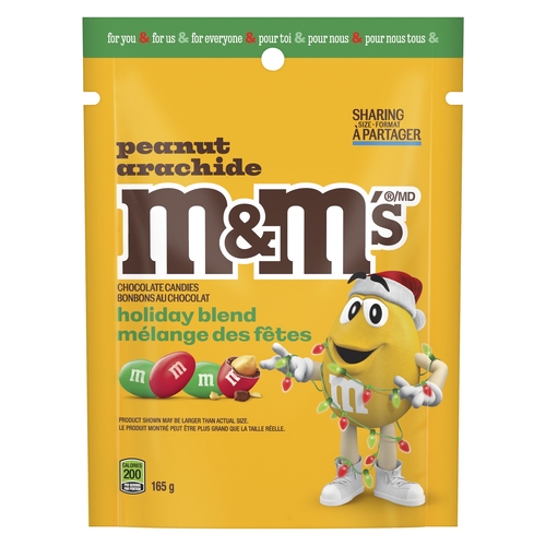 M&M's Chocolate Candies - Peanut Holiday Blend 165g, 1 Each