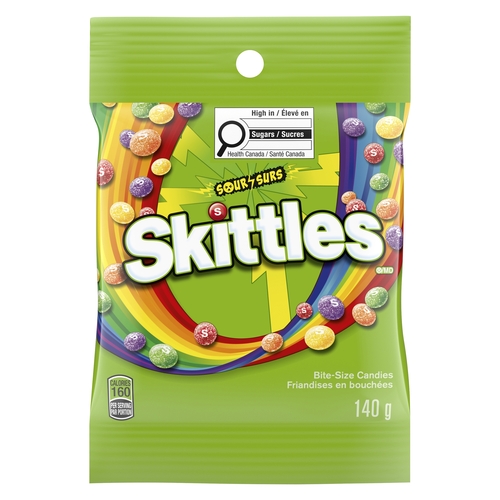 Skittles Bite-Size Candies - Sour 140g, 1 Each