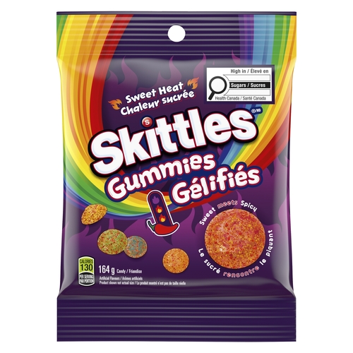 Skittles Gummies Candy - Sweet Heat 164g, 1 Each