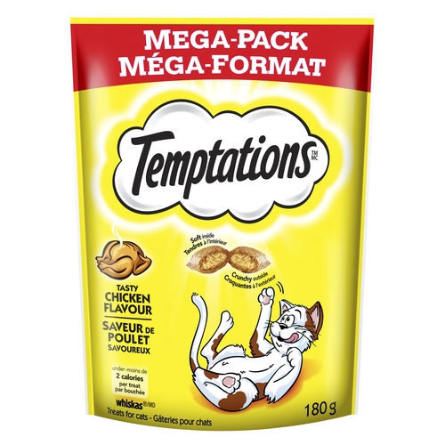 Whiskas - Temptations Treats For Cats - Tasty Chicken Mega Pack 180g, 1 Each