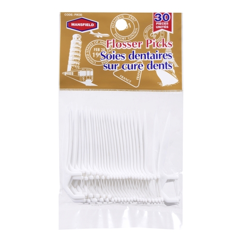 Mansfield Flosser Picks 30pk, 1 Each