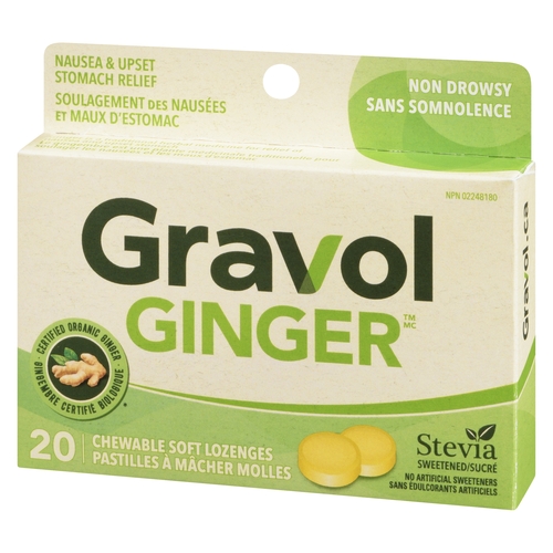 Gravol - Ginger Chewable Soft Lozenges 20pk