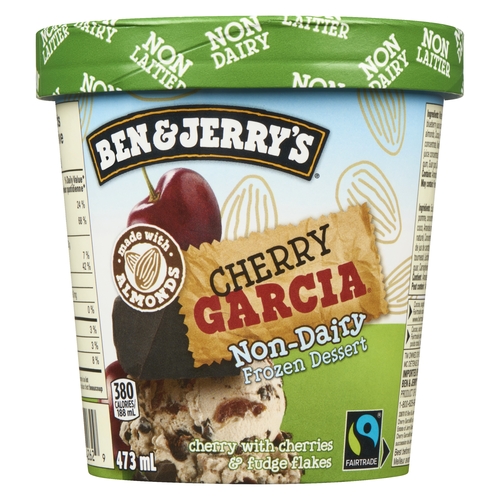 Ben & Jerry's - Non-Dairy Frozen Dessert - Cherry Garcia 473ml, 1 Each