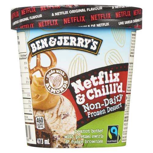 Ben & Jerry's - Non-Dairy Frozen Dessert - Netflix & Chill'd 473ml, 1 Each