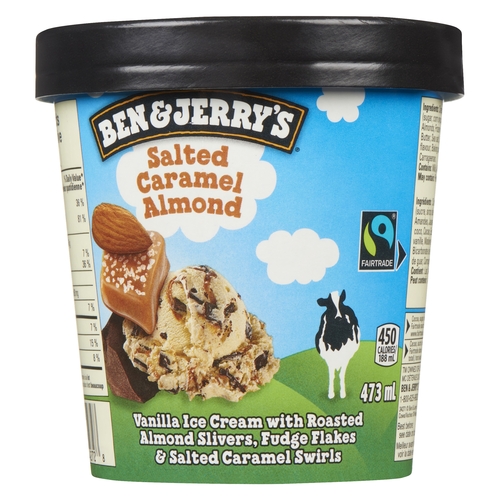 Ben & Jerry's - Ice Cream - Salted Caramel Almond 473ml, 1 Each