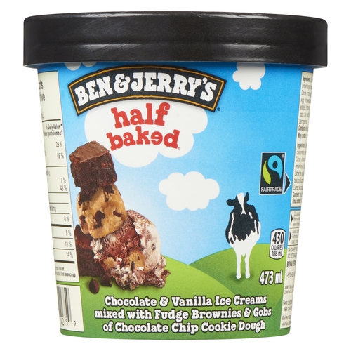 Ben & Jerry's - Ice Cream - Half Baked 473ml, 1 Each