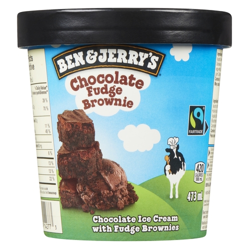 Ben & Jerry's - Ice Cream - Chocolate Fudge Brownie 473ml, 1 Each