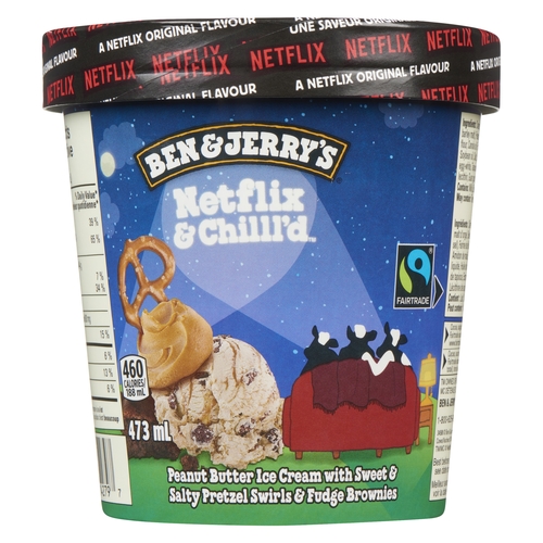 Ben & Jerry's - Ice Cream - Netflix & Chilll'd 473ml, 1 Each