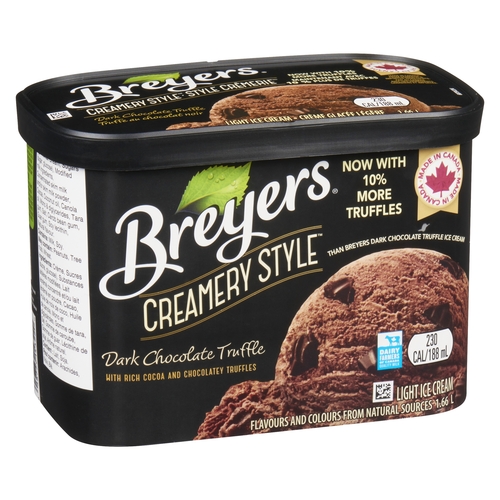Breyers - Creamery Style Ice Cream - Dark Chocolate Truffle 1.66l, 1 Each