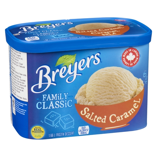 Breyers - Family Classic Frozen Dessert - Salted Caramel 1.66l, 1 Each