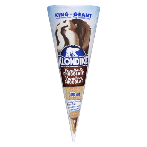 Klondike - Frozen Dessert Cone - Vanilla & Chocolate - King 180ml