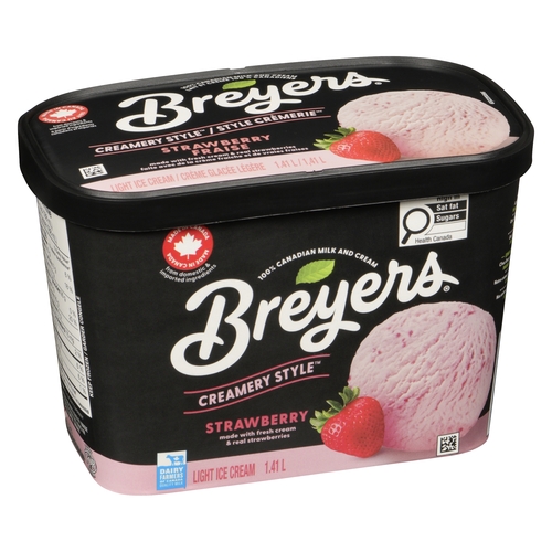 Breyers - Creamery Style Light Ice Cream - Strawberry 1.41l, 1 Each