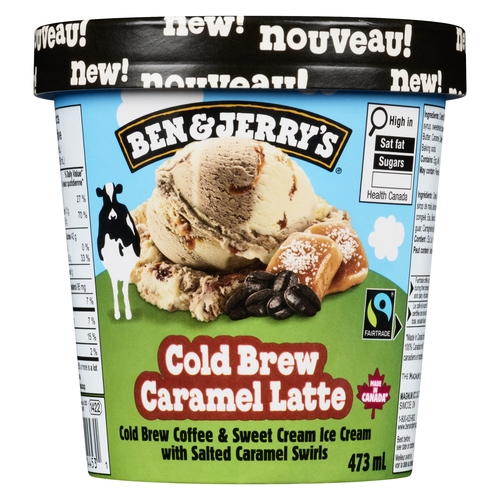Ben & Jerry's Ice Cream - Cold Brew Caramel Latte 473ml, 1 Each