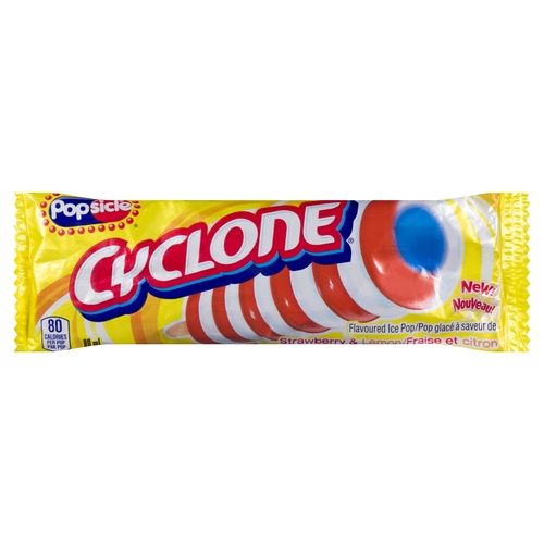 Popsicle - Cyclone Flavoured Ice Pop - Strawberry & Lemon 80ml, 1 Each
