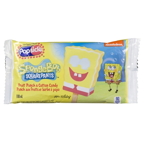 Popsicle - Flavoured Ice Pop - SpongeBob Squarepants 118ml