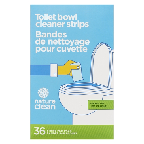 Nature Clean - Toilet Bowl Cleaner Strips - Fresh Lime 36s, 1 Each