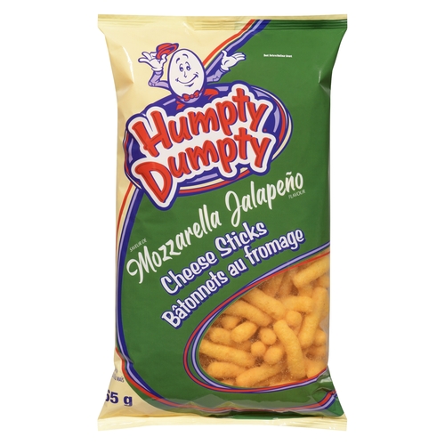 Old Dutch - Humpty Dumpty Corn Snack Mozzarella Jalapeño Flavour Cheese Sticks 265g, 1 Each