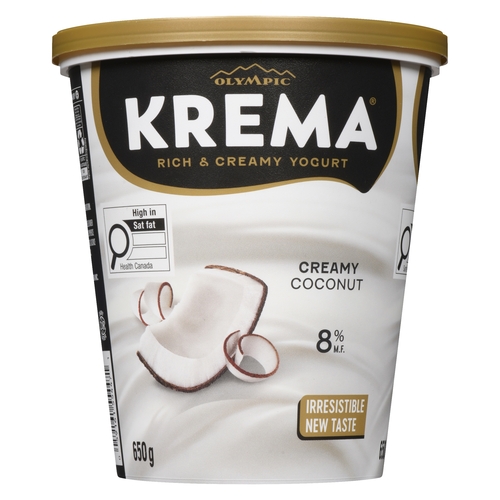 Olympic - Krema Rich & Creamy Yogourt - Creamy Coconut 8% m.f. 650g, 1 Each