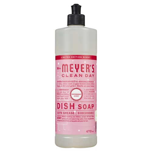 Mrs. Meyer's Clean Day - Dish Soap - Peppermint 473ml, 1 Each